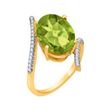 14K Yellow Gold-Peridot, 10K Yellow Gold-Peridot