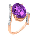 14K Rose Gold~Amethyst, 10K Rose Gold~Amethyst