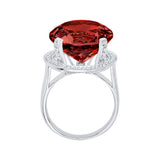 14K White Gold~Garnet, 10K White Gold~Garnet, Sterling Silver~Garnet