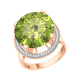 14K Rose Gold-Peridot, 10K Rose Gold-Peridot