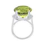 14K White Gold-Peridot, 10K White Gold-Peridot, Sterling Silver-Peridot