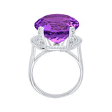 14K White Gold~Amethyst, 10K White Gold~Amethyst, Sterling Silver~Amethyst
