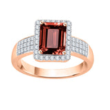 14K Rose Gold~Garnet, 10K Rose Gold~Garnet