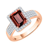 14K Rose Gold~Garnet, 10K Rose Gold~Garnet
