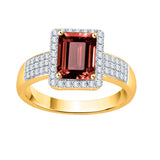 14K Yellow Gold~Garnet, 10K Yellow Gold~Garnet