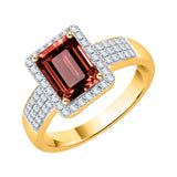 14K Yellow Gold~Garnet, 10K Yellow Gold~Garnet