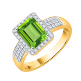 14K Yellow Gold-Peridot, 10K Yellow Gold-Peridot