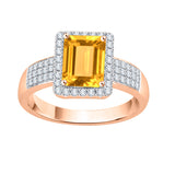 14K Rose Gold~Citrine, 10K Rose Gold~Citrine