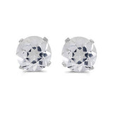 14K White Gold~White-Topaz