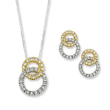 14K White and Yellow Gold
