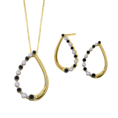 KATARINA Black and White Alternating Diamond 
