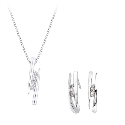 KATARINA 3 Diamond Jewelry Set (1/3 cttw)
