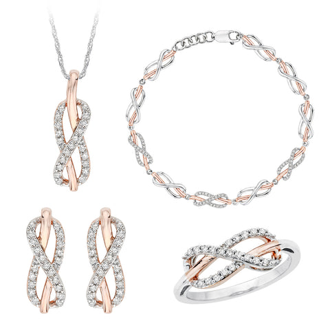 KATARINA Diamond Infinity Jewelry Set (7/8 cttw)