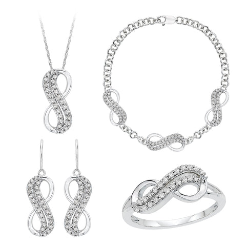 KATARINA Diamond Infinity Jewelry Set (7/8 cttw)