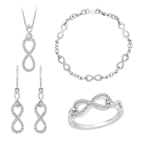 KATARINA Diamond Infinity Jewelry Set (3/4 cttw)
