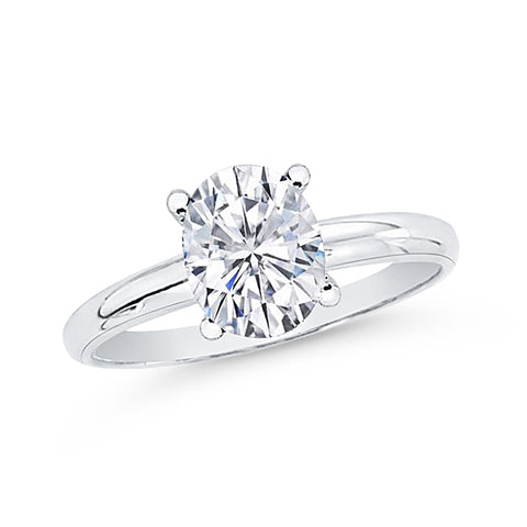 IGI Certified 1.63 ct. G - VVS2 Oval Cut Lab Grown Diamond Solitaire Engagement Ring in 14k Gold