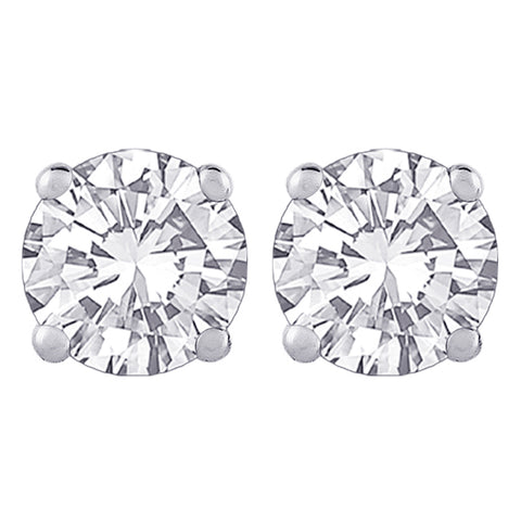 KATARINA GH, I1/I2 Round Brilliant Cut Diamond Earring Studs