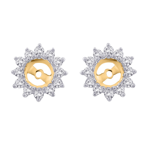 KATARINA (1 cttw, JK, I2-I3) Diamond Floral Earring Jackets