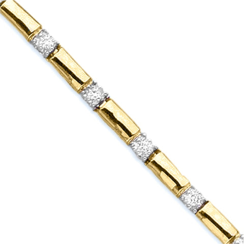 KATARINA Diamond Tennis Link Bracelet (1/2 cttw)
