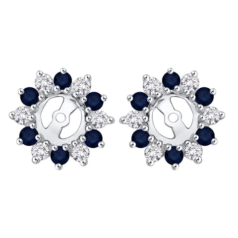KATARINA Diamond and Gemstone Earring Jackets (5/8 cttw GH, I2/I3)