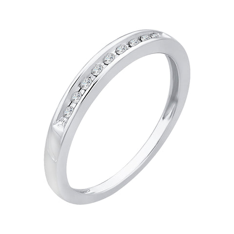 KATARINA Channel Set Diamond Anniversary Ring (1/10 cttw)
