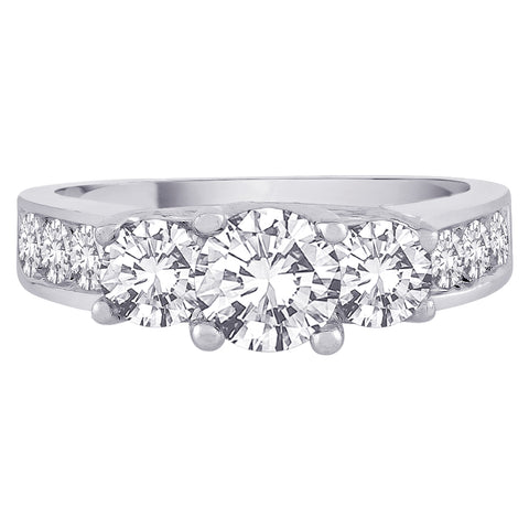 KATARINA Diamond Three-Stone Diamond Ring (2 cttw)