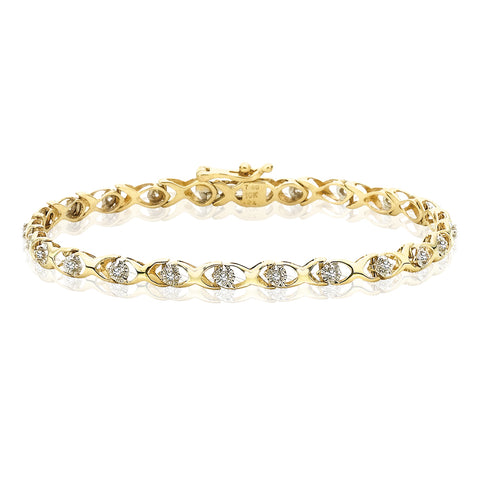 KATARINA Diamond Link Bracelet (1/4 cttw)
