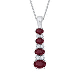 10K White Gold~Ruby