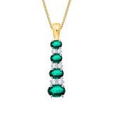 10K Yellow Gold~Emerald