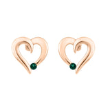 10K Rose Gold~Emerald