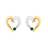 10K White and Yellow Gold~Emerald