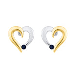 14K White and Yellow Gold~Blue Sapphire, 10K White and Yellow Gold~Blue Sapphire