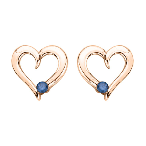 KATARINA Diamond Heart Earrings (1/10 cttw)
