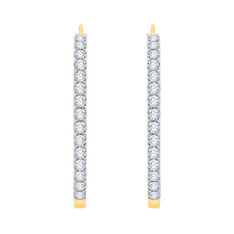KATARINA Diamond Hoop Earrings (1 cttw)