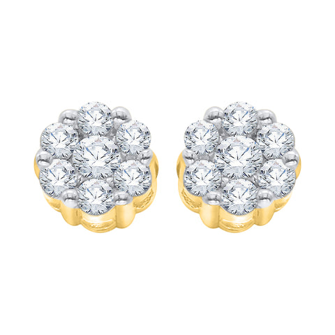 KATARINA Diamond Cluster Earrings (1/10 cttw)