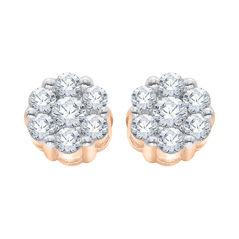 KATARINA Diamond Cluster Earrings (1/4 cttw)