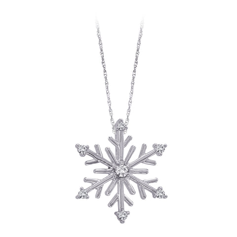 KATARINA Diamond ''Snow Flake'' Jewelry Set (1/5 cttw)