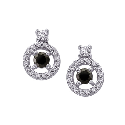 KATARINA Black and White Diamond Jewelry Set (3/4 cttw)