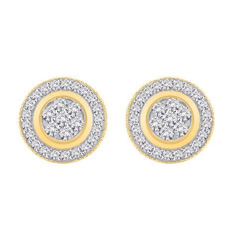 KATARINA 1/2 cttw Diamond Cluster Earrings