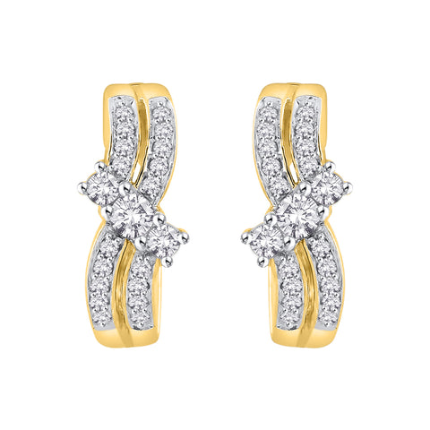 KATARINA Diamond Huggie Earrings (1/2 cttw GH, I2/I3)