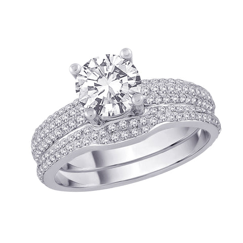 KATARINA Diamond Bridal Engagement Set (1 1/2 cttw)