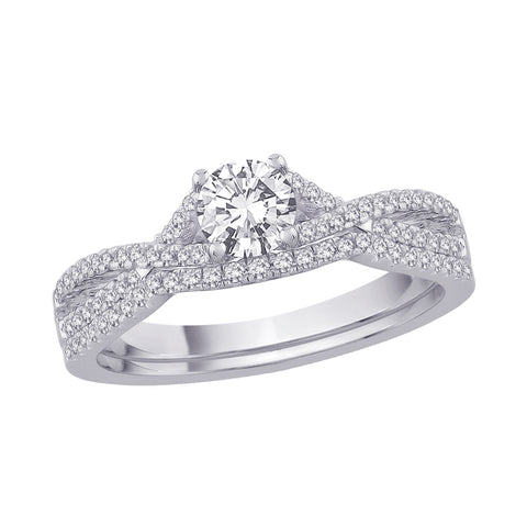 KATARINA Diamond Bridal Engagement Set (3/4 cttw)