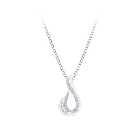 KATARINA 1/5 cttw Diamond Fashion Pendant Necklace GH-I2-I3