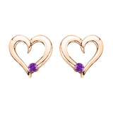 10K Rose Gold~Amethyst