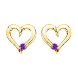 10K Yellow Gold~Amethyst
