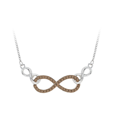 KATARINA Diamond Infinity Pendant Necklace (1/8 cttw GH, I3)