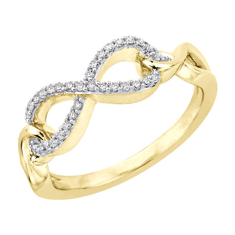 KATARINA Infinity Diamond Ring (1/8 cttw GH, I2-I3)