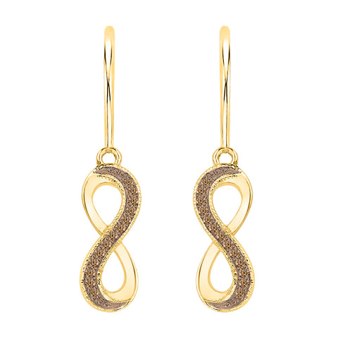 KATARINA Diamond Infinity Dangle Earrings (1/10 cttw GH, I3/I4)