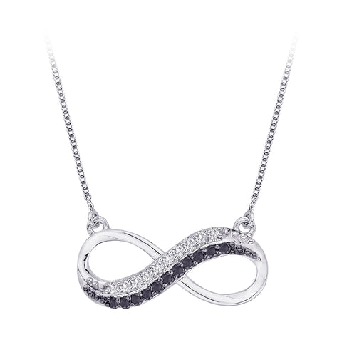 KATARINA Infinity Diamond Fashion Pendant Necklace (3/4 cttw GH, I2-I3)