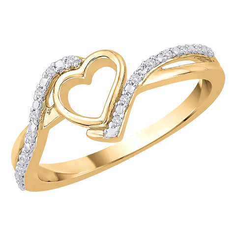 KATARINA Diamond Heart Ring (1/20 cttw, IJ-SI)